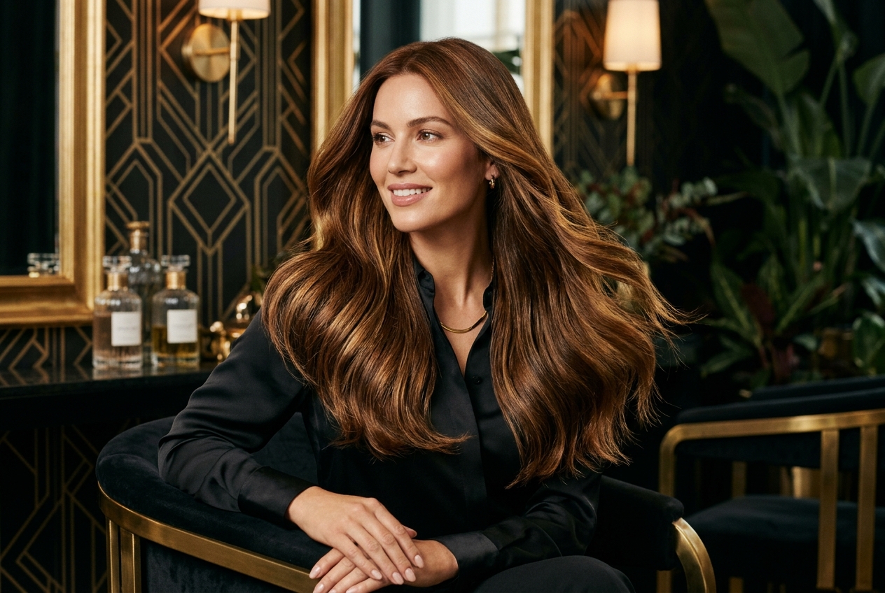 Couleur lumineuse et naturelle réalisée avec Luxe Color sans PPD à Montélimar